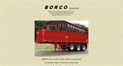 Desktop Screenshot of borcotrailers.com