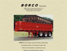 Tablet Screenshot of borcotrailers.com